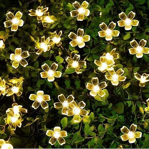 42 Silicone Flower Pixel LED Curtain String Festival Lights