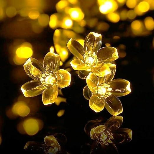 42 Silicone Flower Pixel LED Curtain String Festival Lights